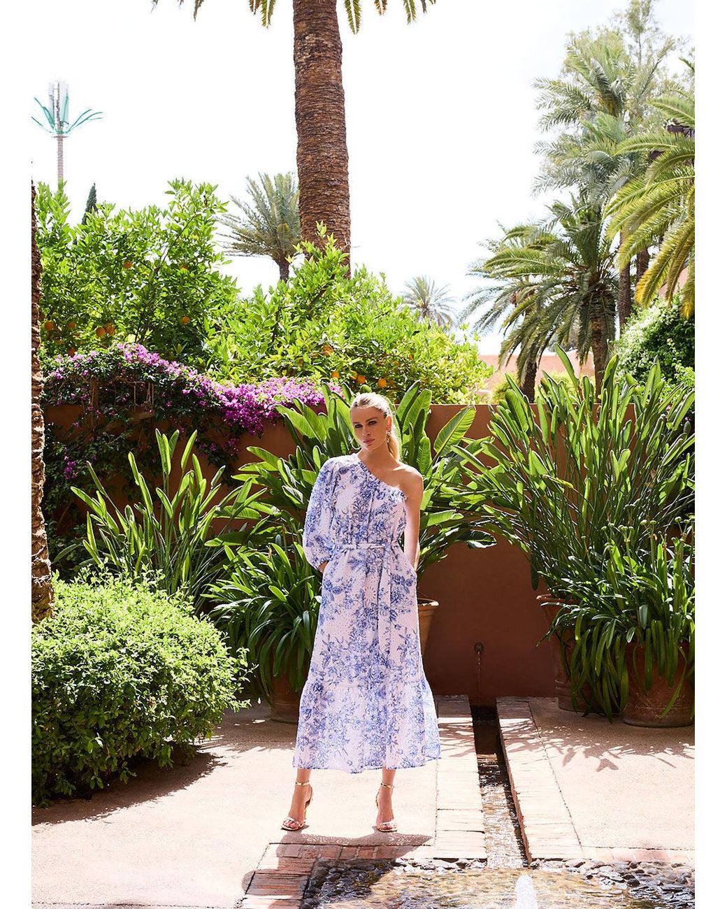 Melissa Odabash Blue Autumn Coastal Dress