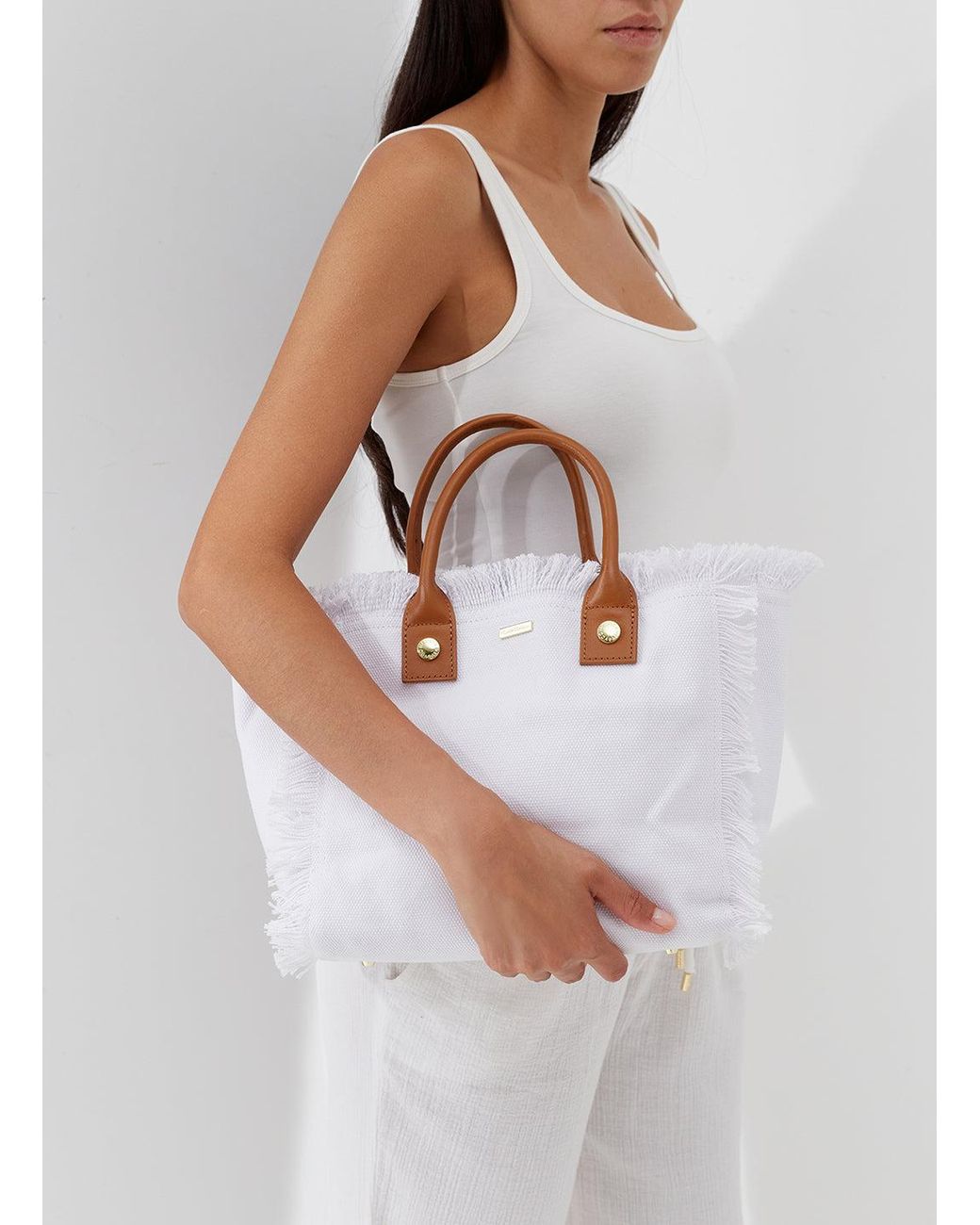 Melissa Odabash White Porto Cervo Bag