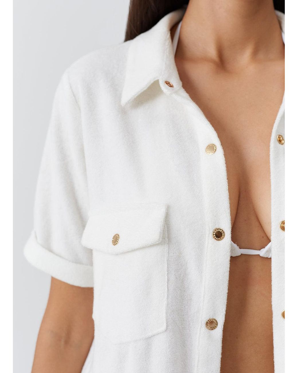 Melissa Odabash White Tori Shirt