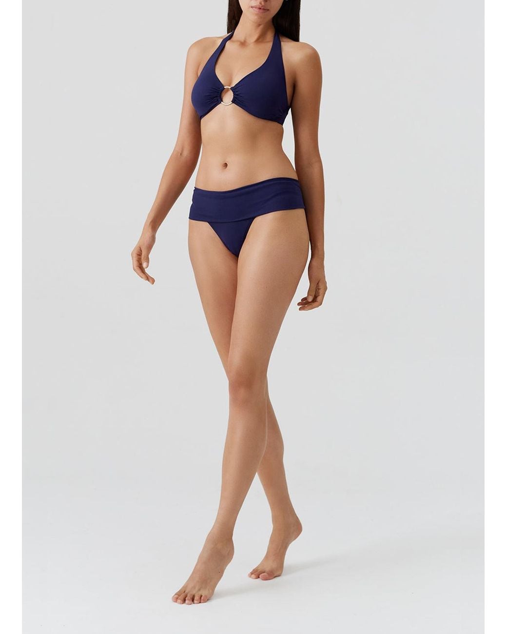 Melissa Odabash Blue Brussels Bikini Top