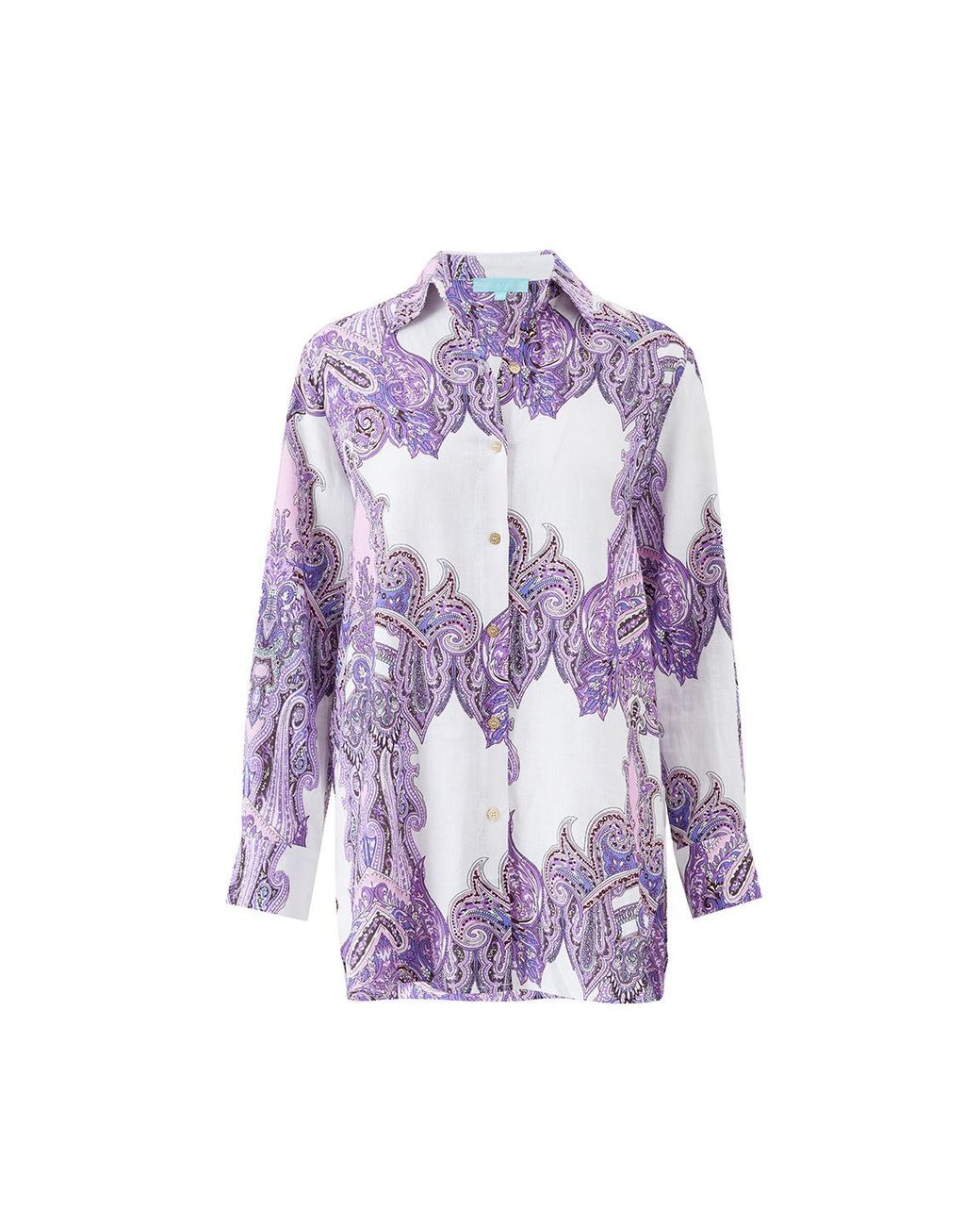 Melissa Odabash Purple Paige Amethyst Shirt