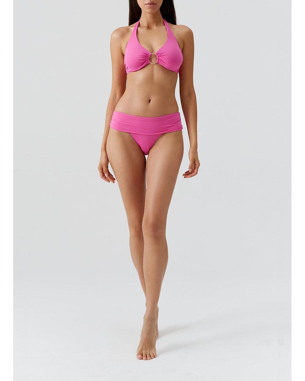 Melissa Odabash Pink Brussels Watermelon Bikini Top