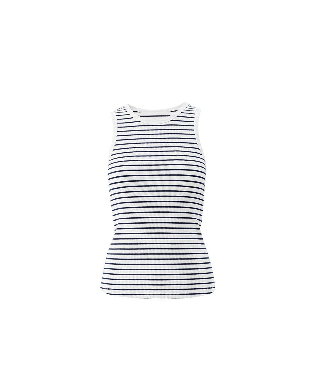Melissa Odabash Gray Exclusive Frankie Stripe Tank