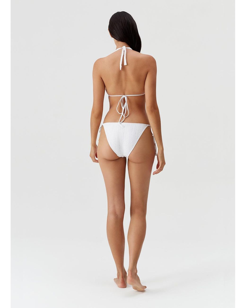 Melissa Odabash White Miro Arrows Bikini Top