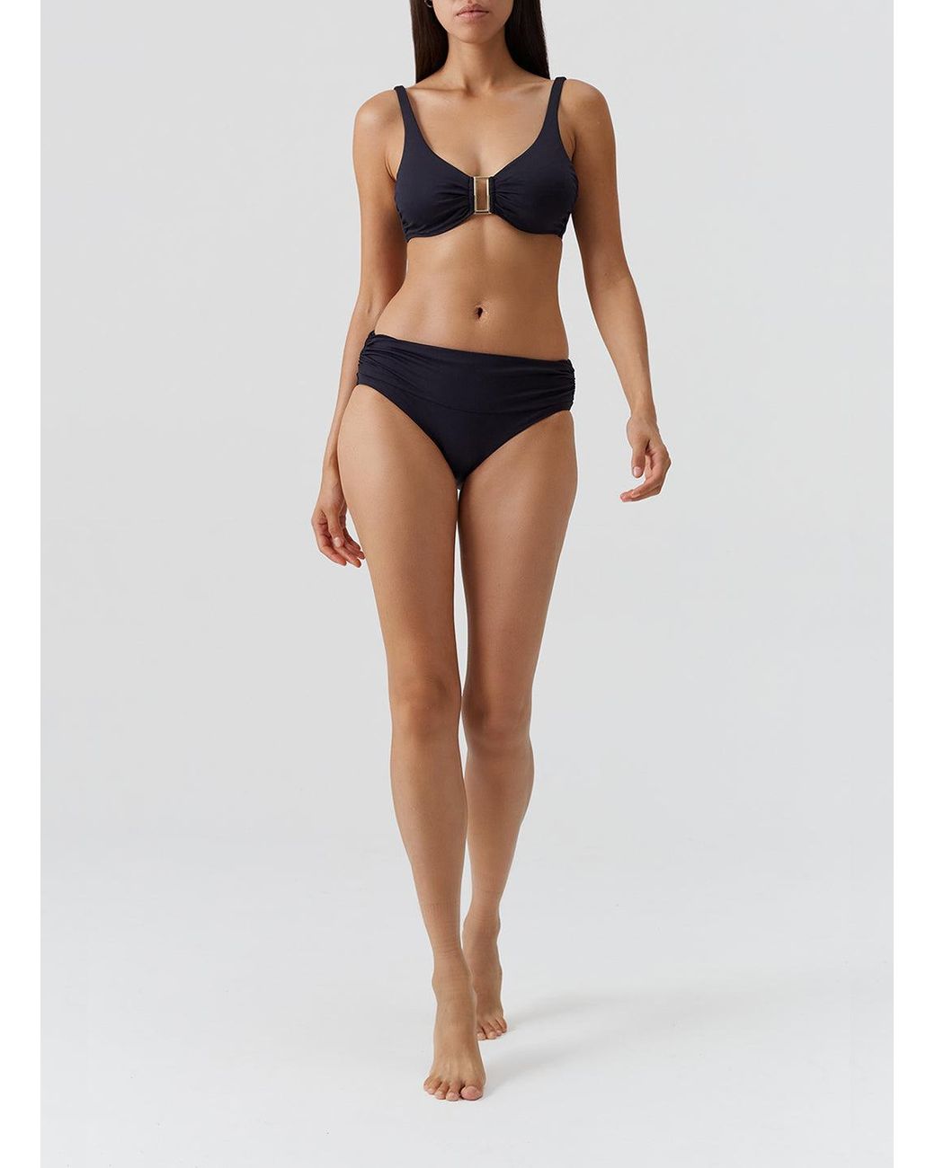 Melissa Odabash Black Bel Air Bikini Top