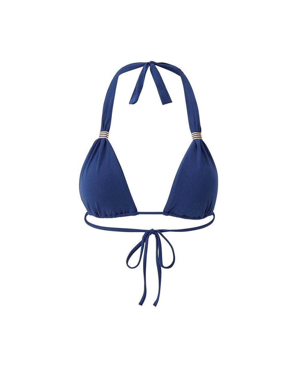 Melissa Odabash Blue Grenada Marine Bikini Top