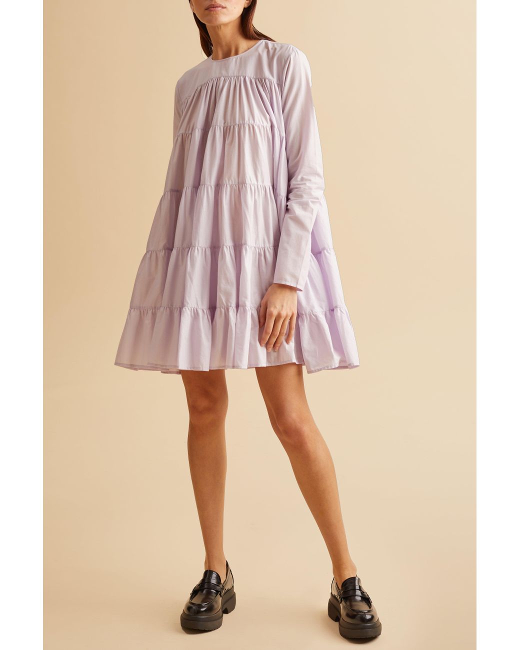 Merlette Cotton Soliman Dress Lavender - Lyst