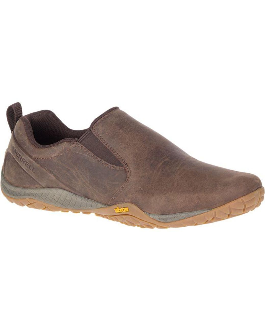 merrell leather slip on
