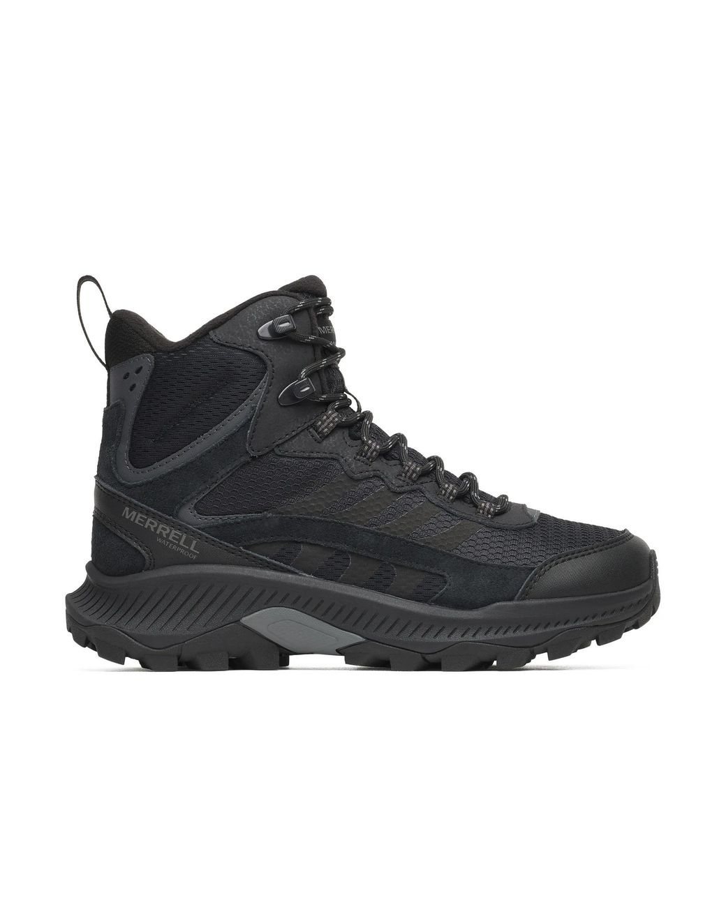 Merrell Black Speed Strike 2 Thermo Mid Waterproof Climbing Shoes, Leather