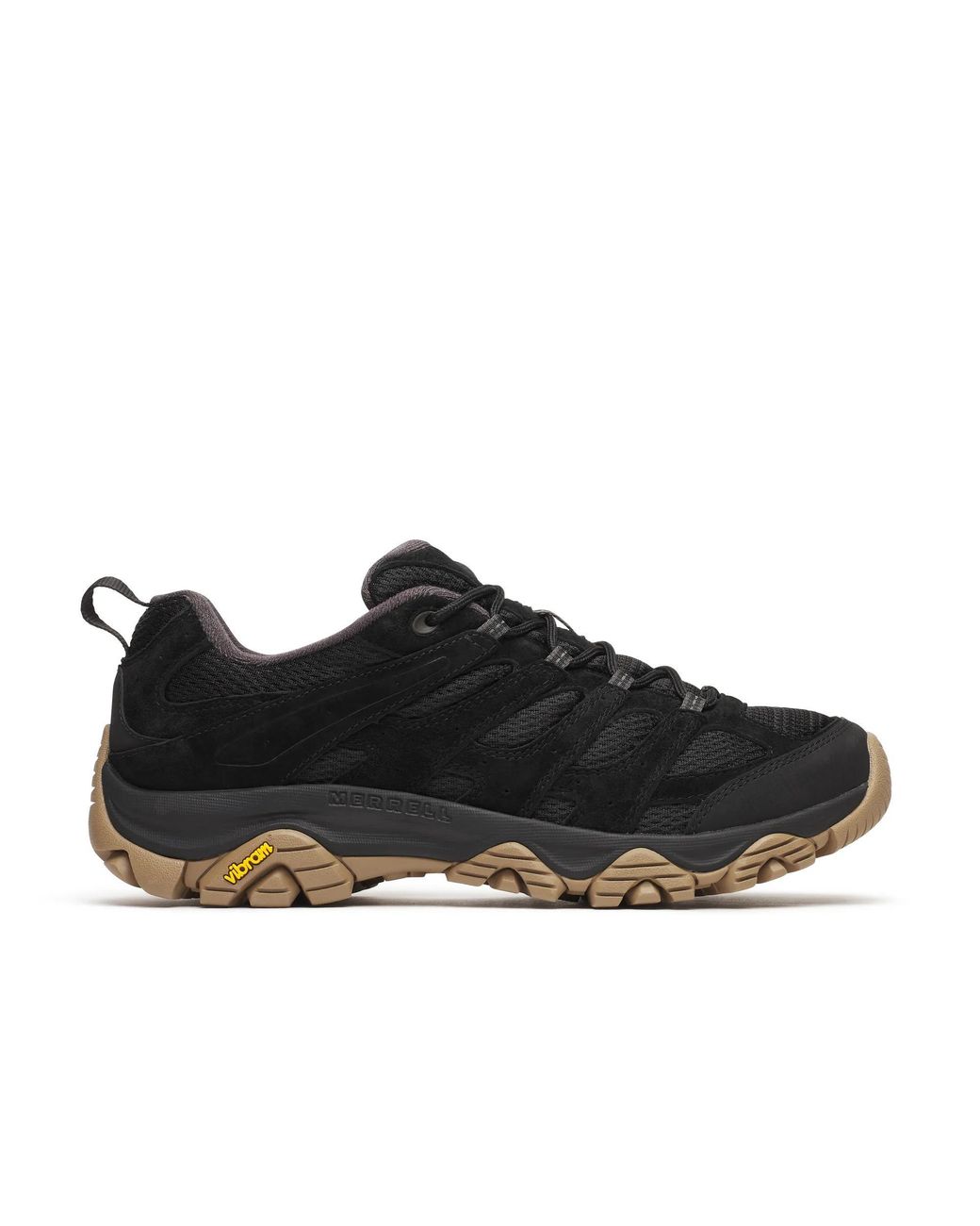 Merrell Black Moab 3 Ready Zip Shoes, Suede for men