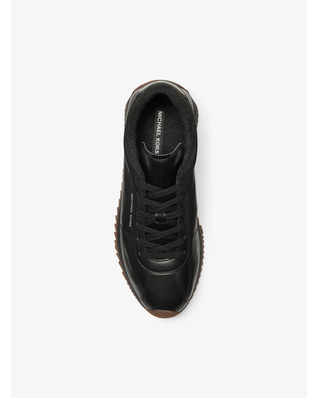 MICHAEL Michael Kors Black Mk Rhodes Leather Trainer