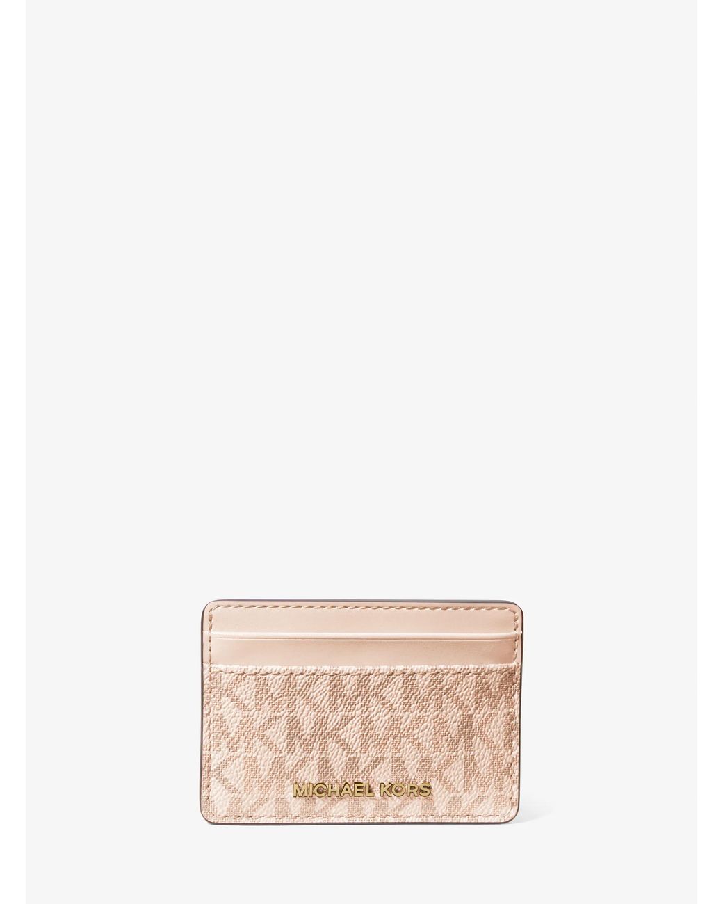 MICHAEL Michael Kors Natural Jet Set Card Holder