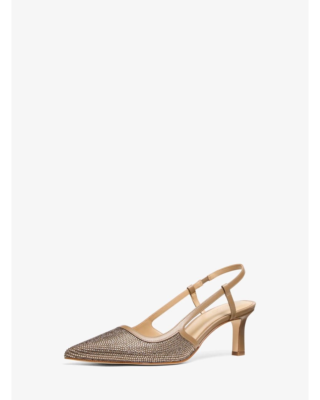 MICHAEL Michael Kors Natural Mk Alora Suede Slingback Pump