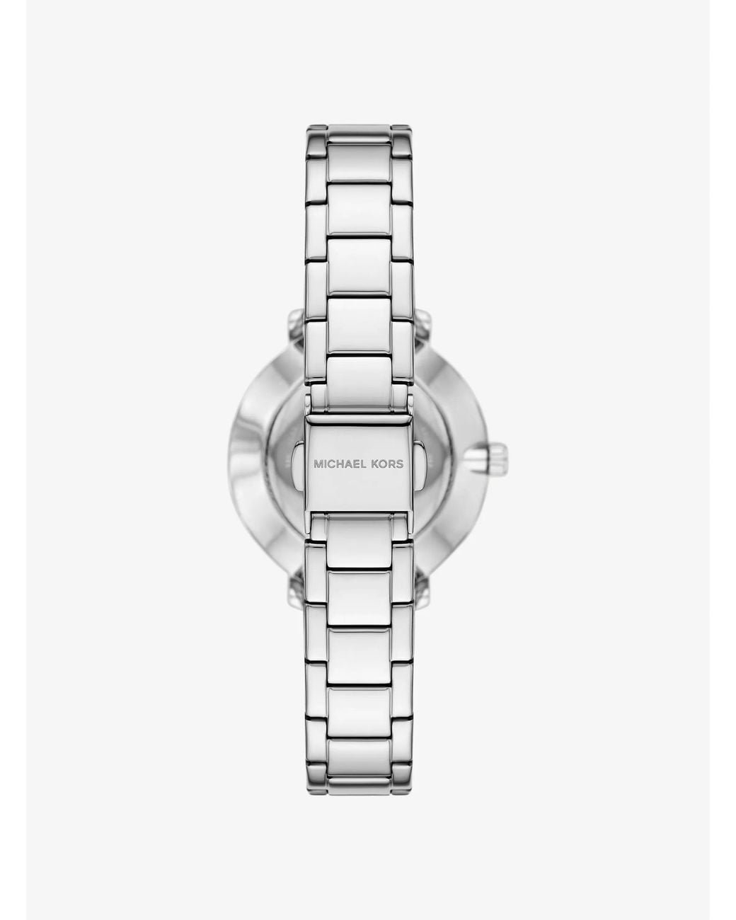 Michael Kors White Mk Mini Pyper Pavé-Tone Watch And Jewlery Gift Set