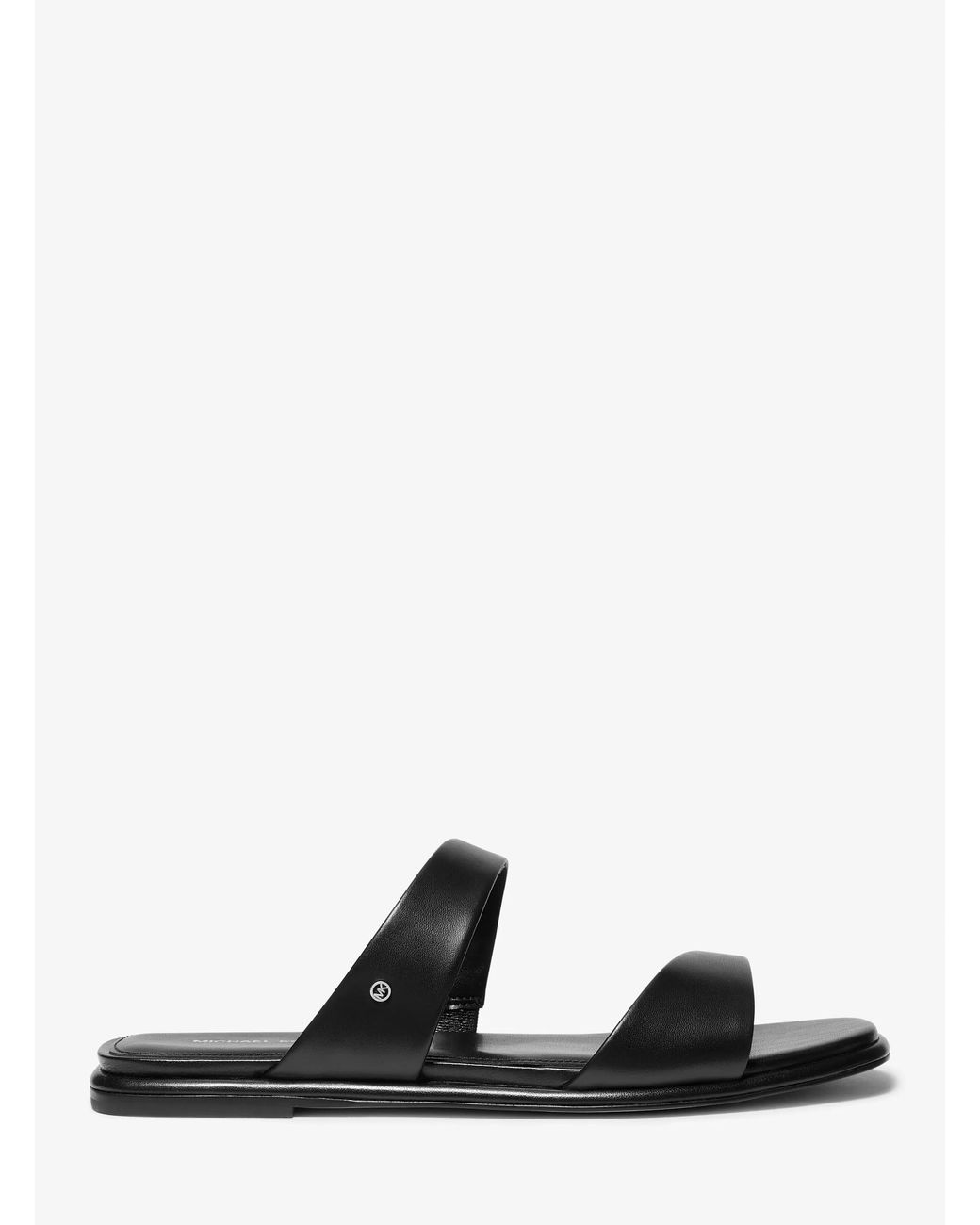 MICHAEL Michael Kors Black Mk Jaida Leather Sandal