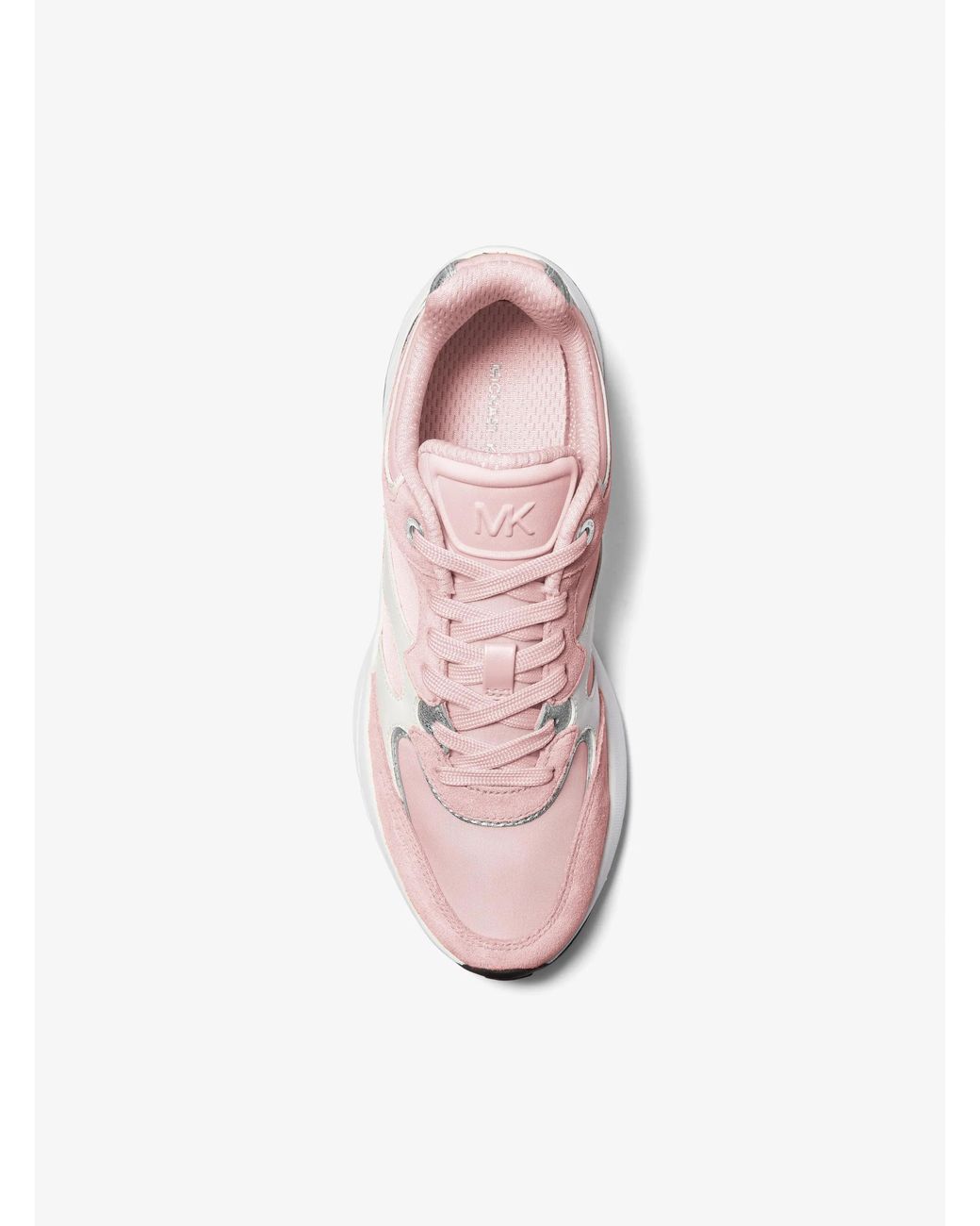 MICHAEL Michael Kors Pink Riley Mixed-Media Trainer