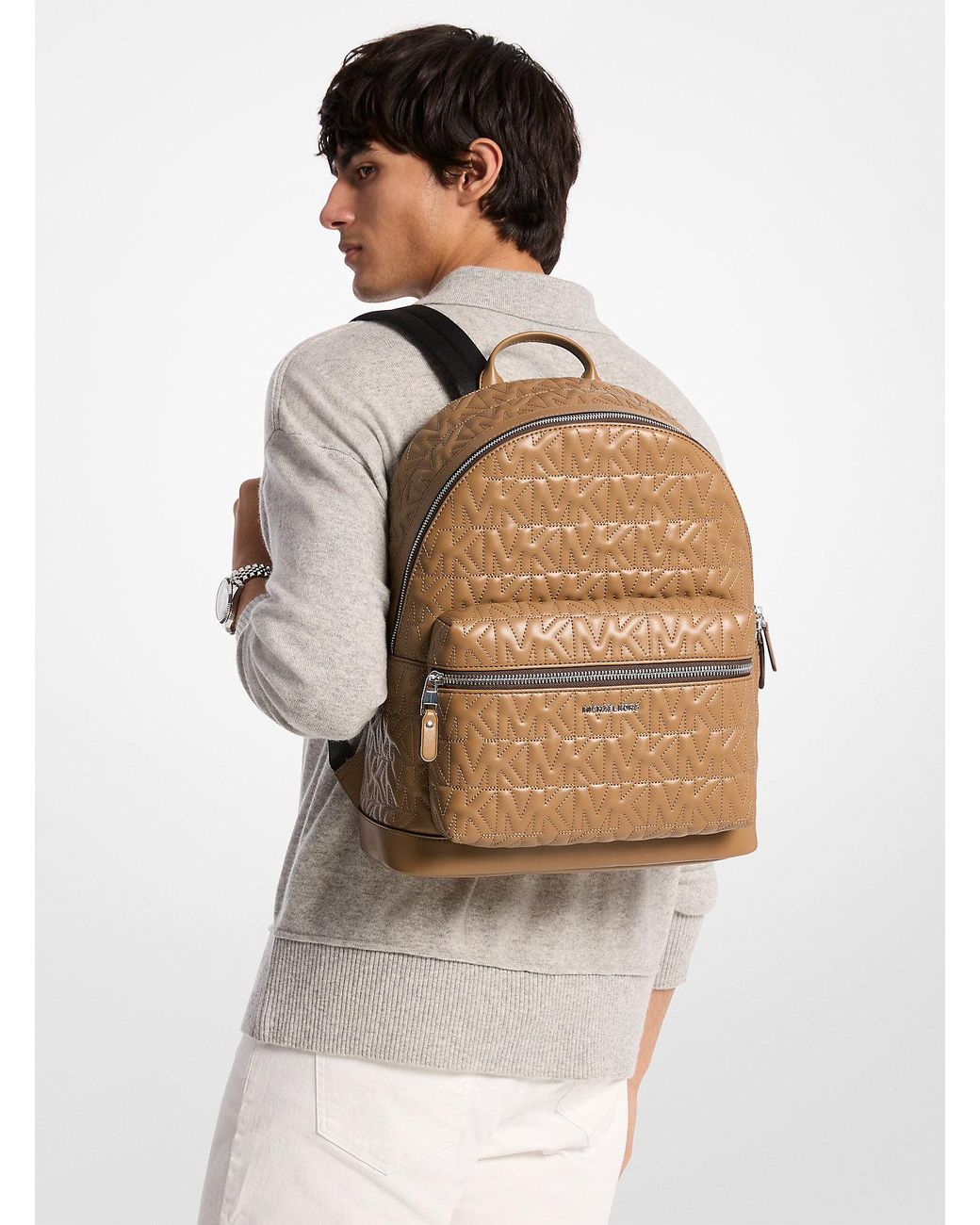 Mkmochila Hudson Tipo Cúpula Con Logotipo En Relieve Michael Kors de hombre de color Natural