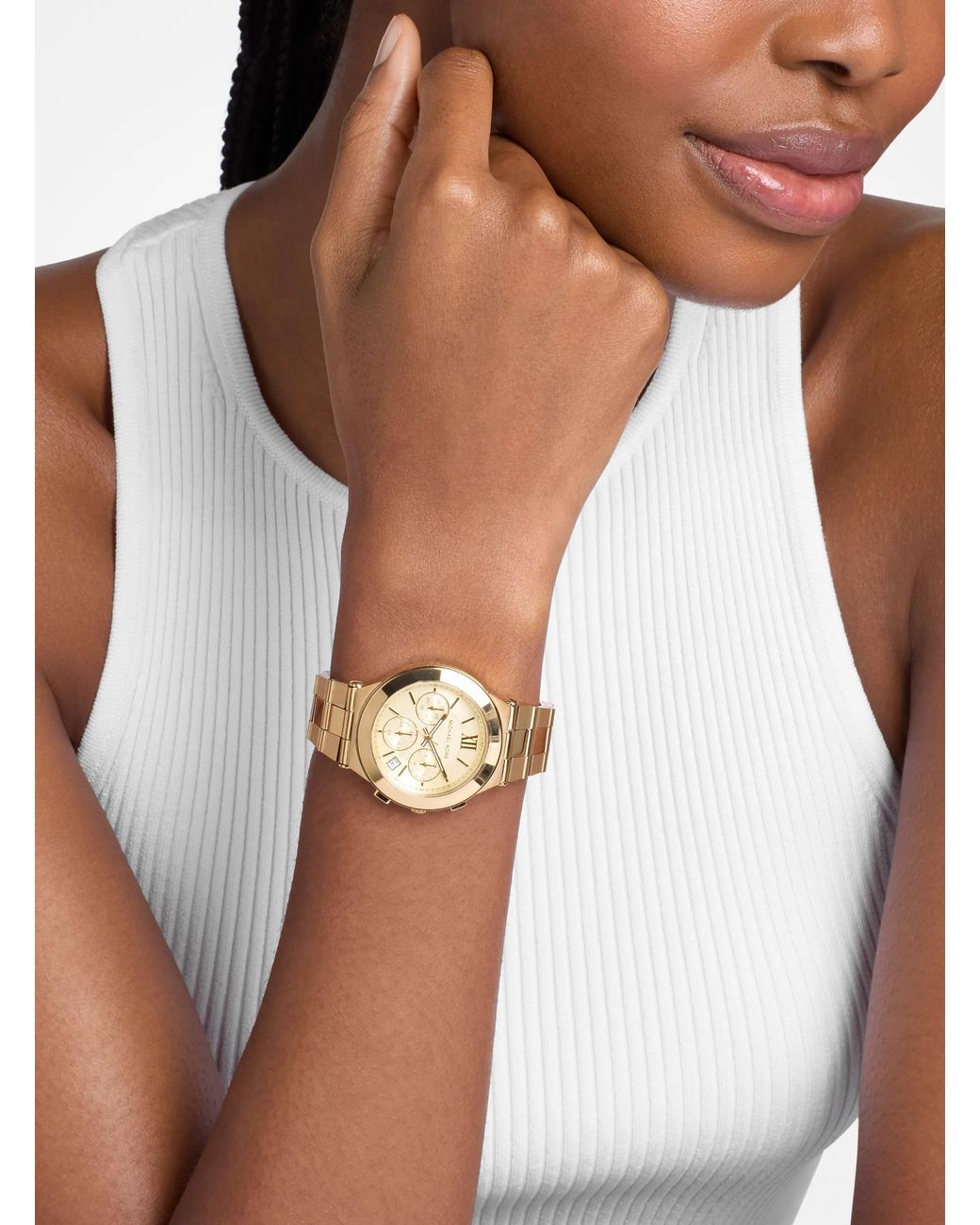 Michael Kors Metallic Mk Billie-Tone Stainless Steel Watch