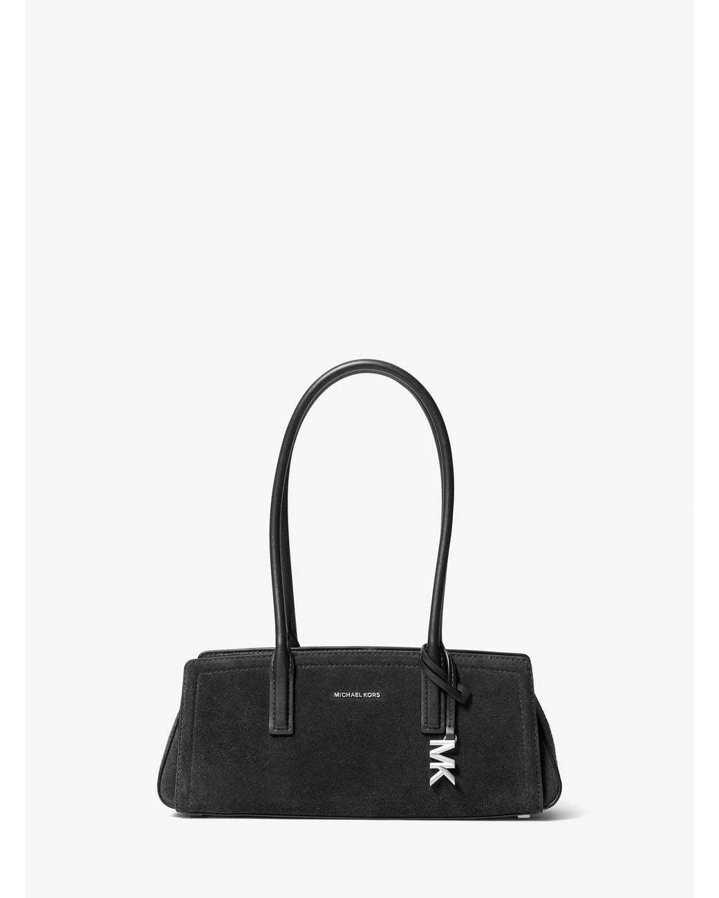 MICHAEL Michael Kors Black Laila Small Suede Shoulder Bag