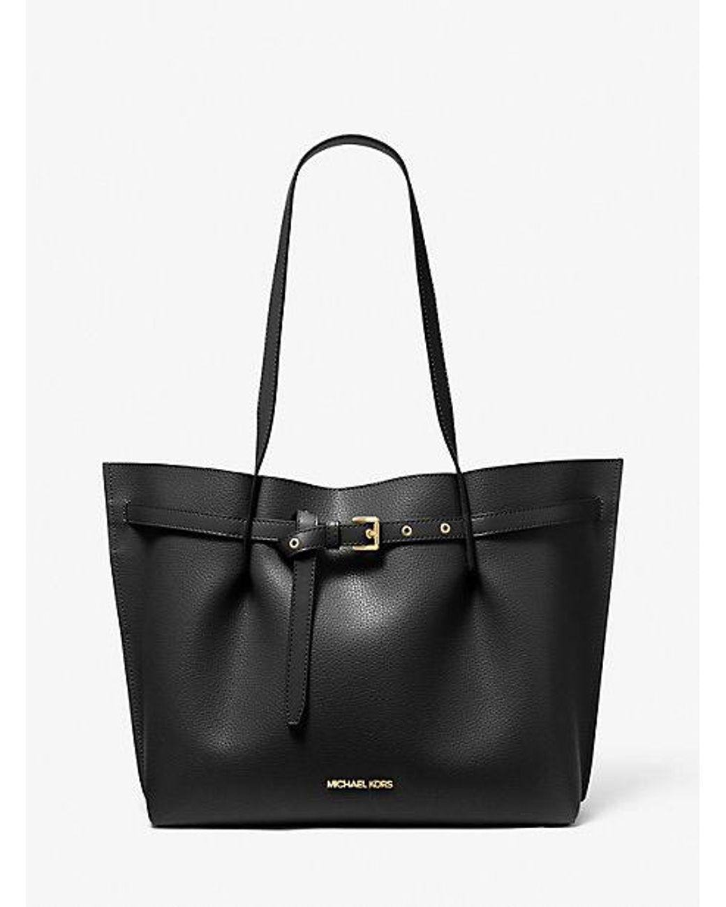 Michael Kors Outlet Emilia Large Pebbled Leather Tote Bag in Black Lyst Canada