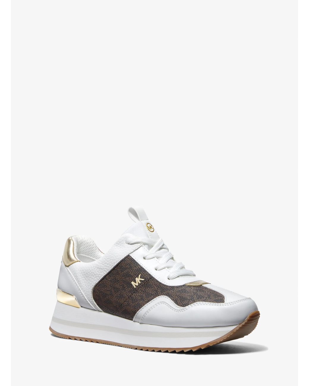 MICHAEL Michael Kors White Raina Trainer