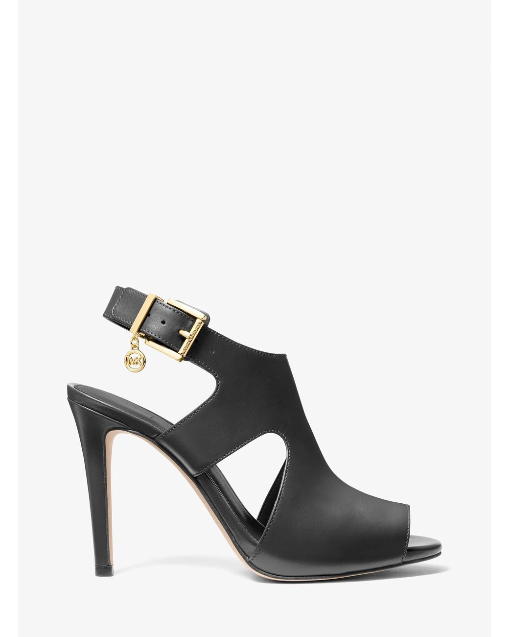 MICHAEL Michael Kors Black Mk Harper Leather Sandal