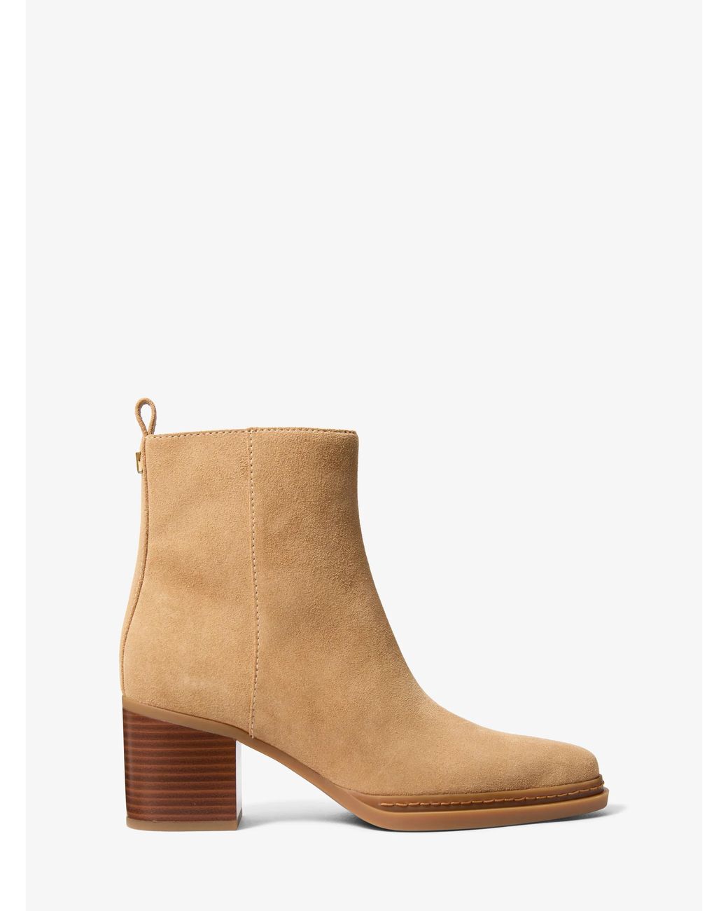 MICHAEL Michael Kors White Mk Lex Suede Boot
