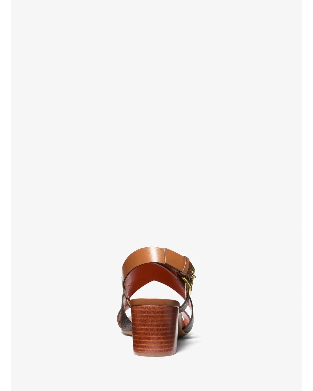 MICHAEL Michael Kors Brown Mk Vera Flex Signature Logo Sandal