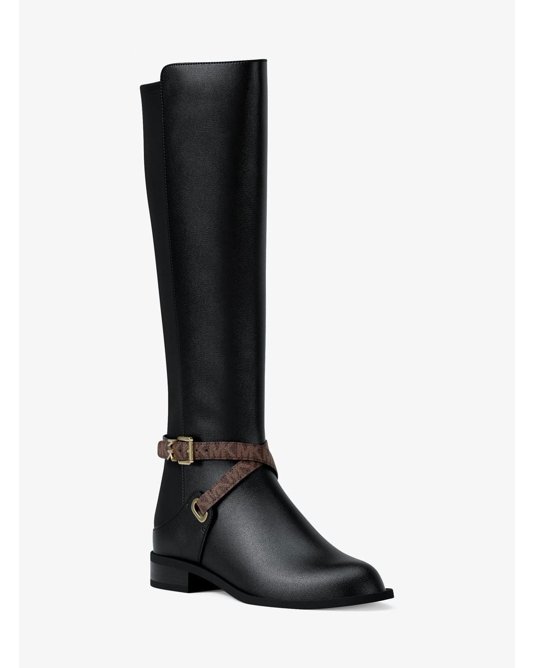 MICHAEL Michael Kors Black Michael Kors Rachel Signature Logo Trim Boot