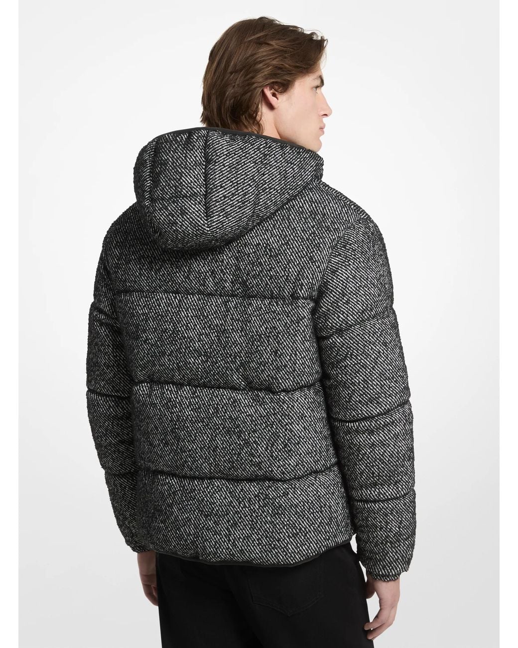 Michael Kors Gray Michael Kors Quilted Twill Puffer Jacket for men