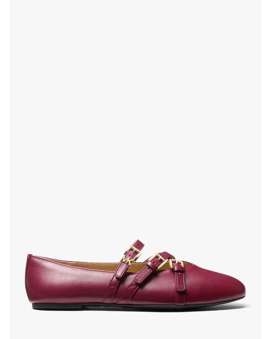 MICHAEL Michael Kors Purple Mk Indy Flex Leather Ballet Flat