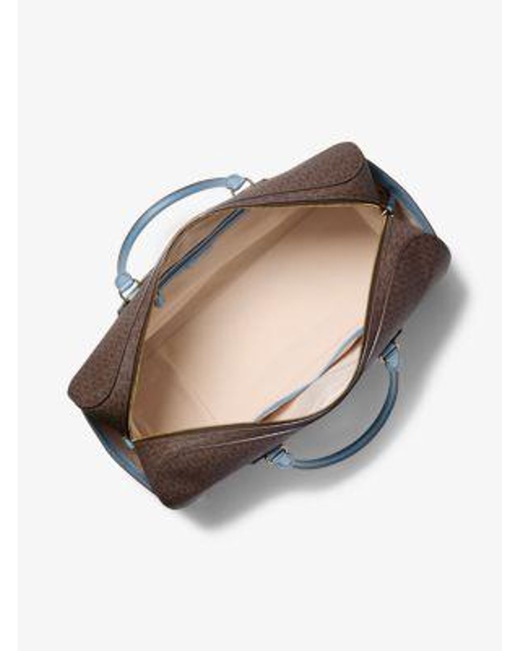 Mk Borsa Da Weekend Jet Set Travel Extra-Large Con Logo di Michael Kors in Blue