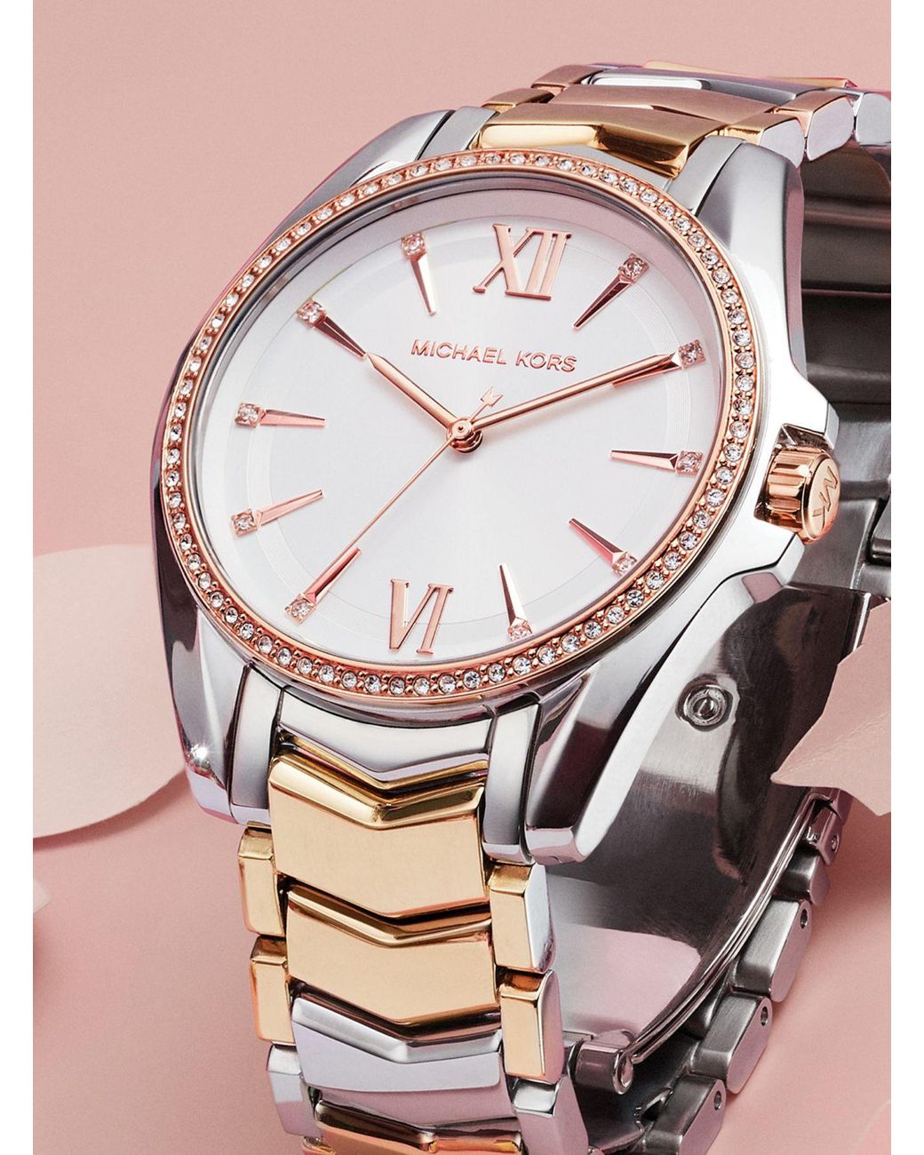 Michael Kors Dreifarbige Armbanduhr 