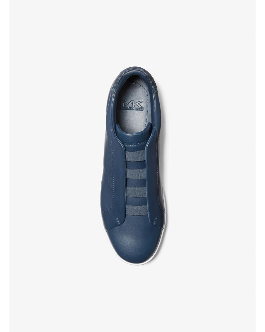 Michael Kors Blue Leather Slip-On Sneakers for men