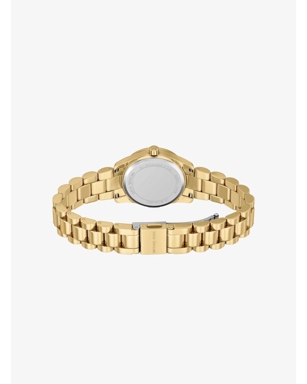 Michael Kors White Petite Lexington Pavé Watch And Heart Bracelet Gift Set