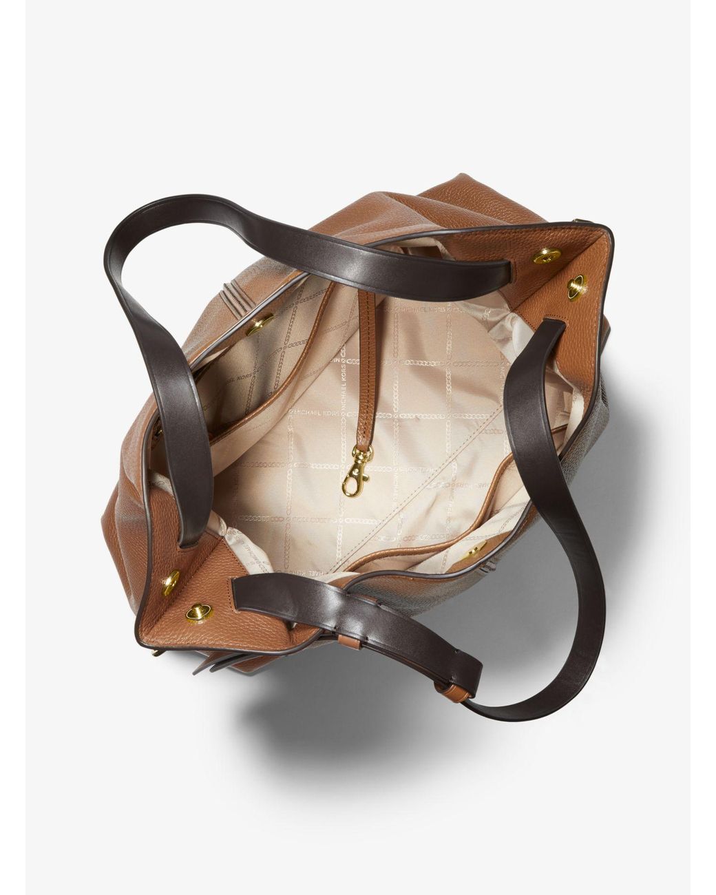 downtown astor large pebbled leather shoulder bag