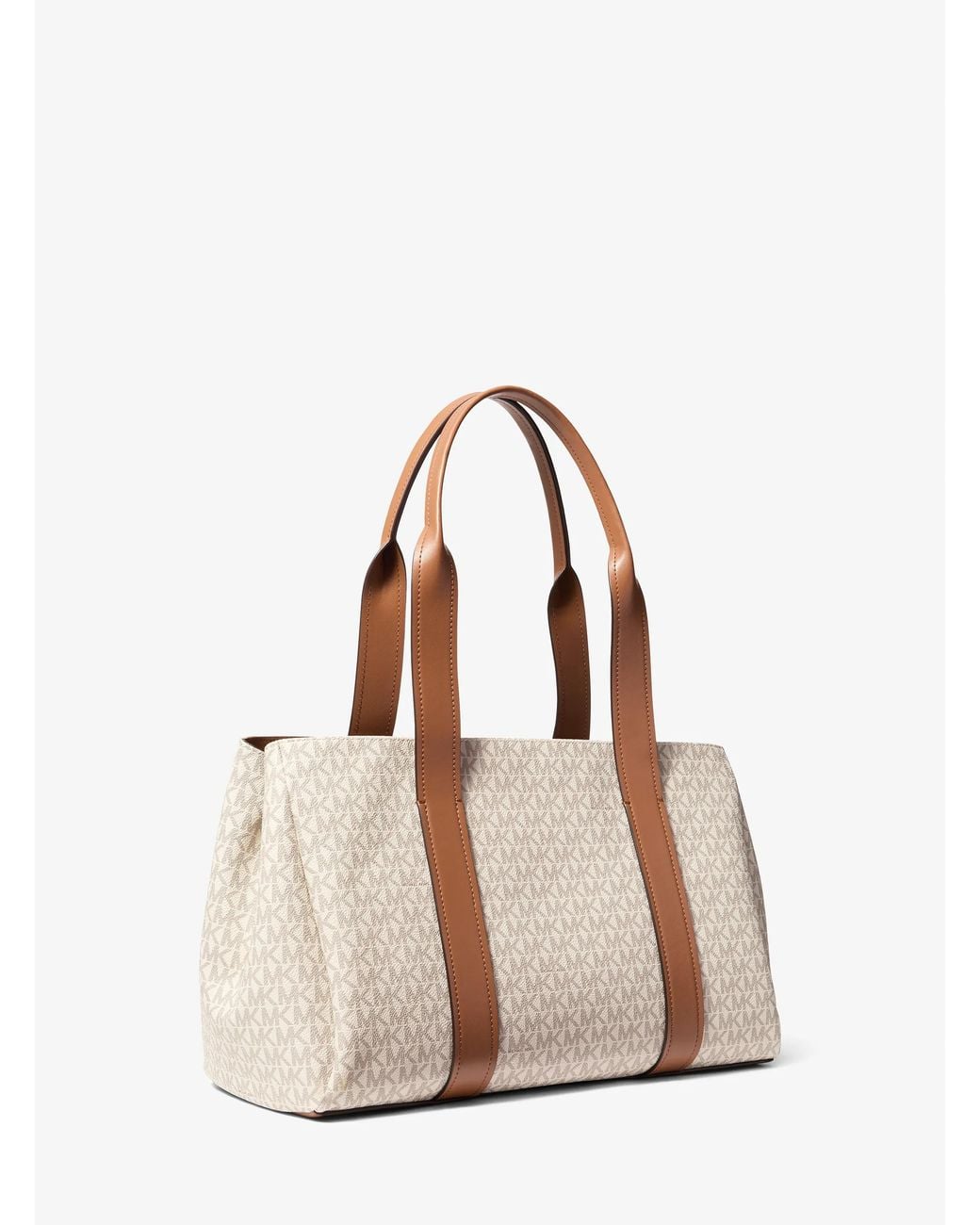 MICHAEL Michael Kors Natural Mk Foster Large Signature Logo Tote Bag
