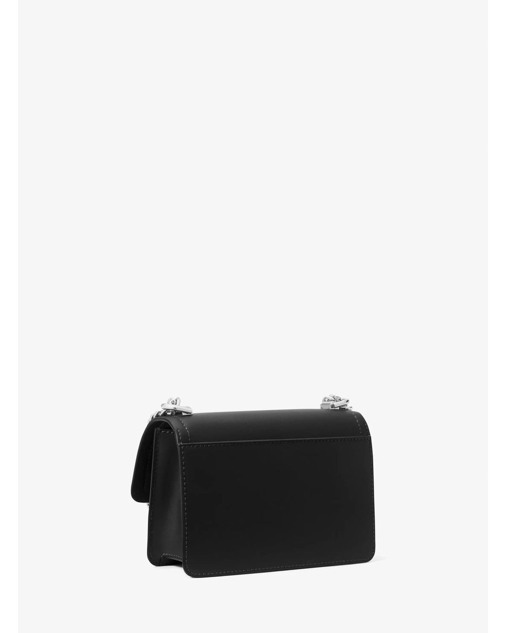 MICHAEL Michael Kors White Mk Heather Extra-Small Leather Crossbody Bag