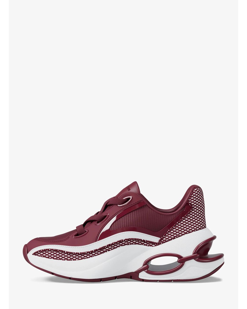 MICHAEL Michael Kors Red Mk Toni Mixed-Media Trainers