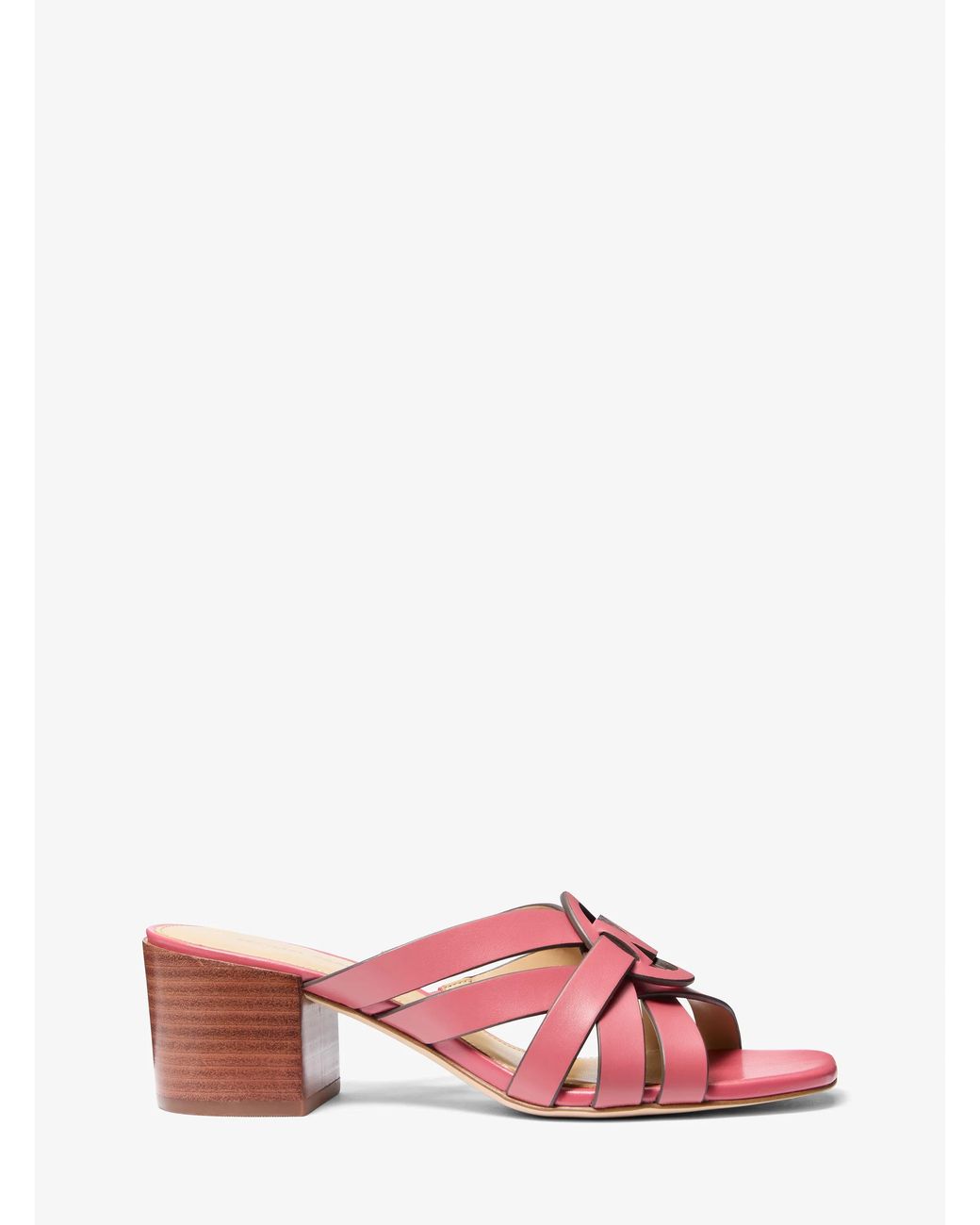 MICHAEL Michael Kors Pink Mk Erika Leather Sandal
