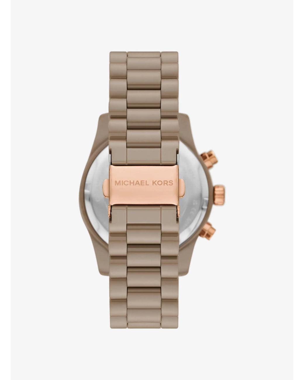 Michael Kors Natural Mk Lexington Pavé Nude-Tone Watch