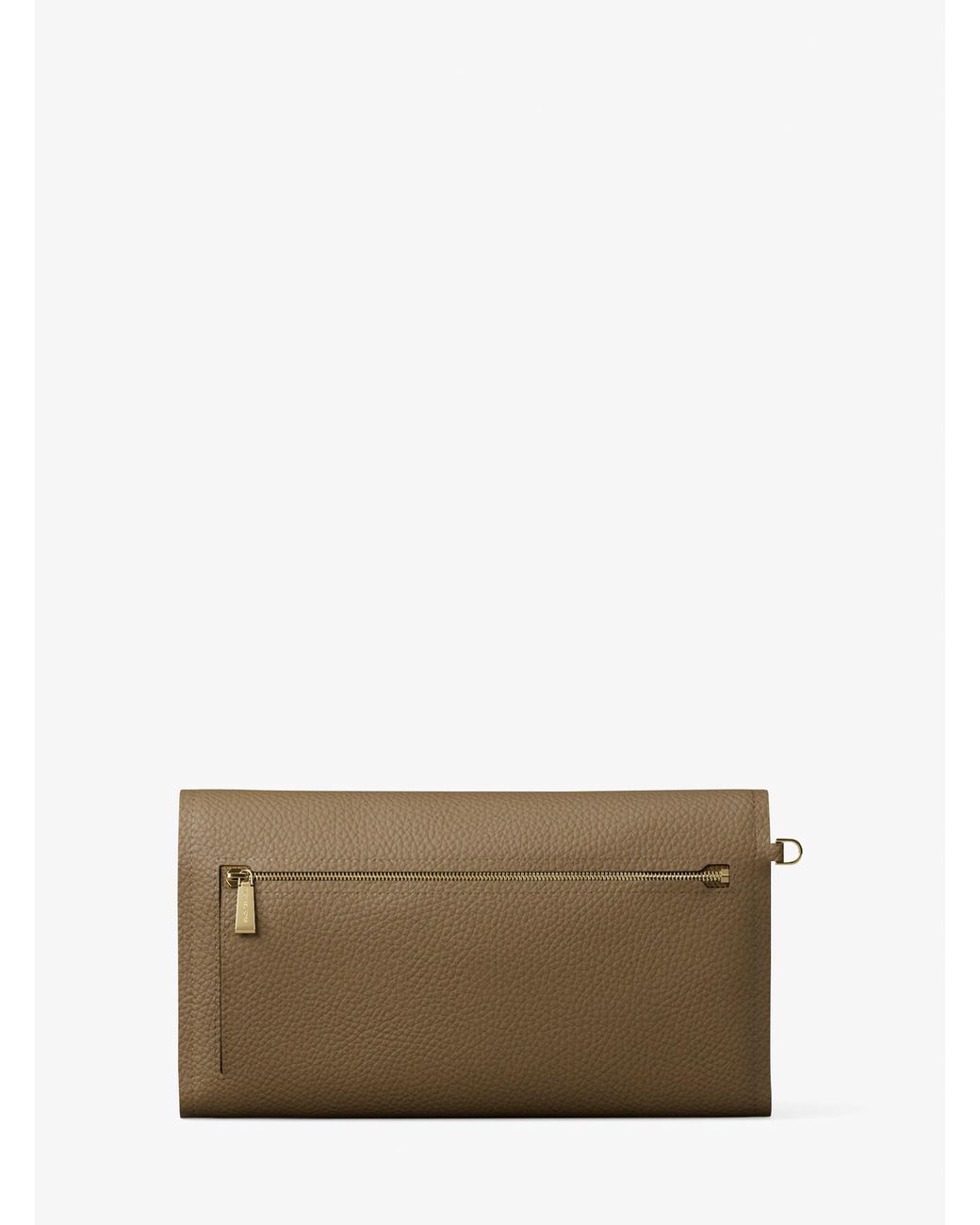 MICHAEL Michael Kors Green Mk Jet Set Medium Pebbled Leather Smartphone Wristlet