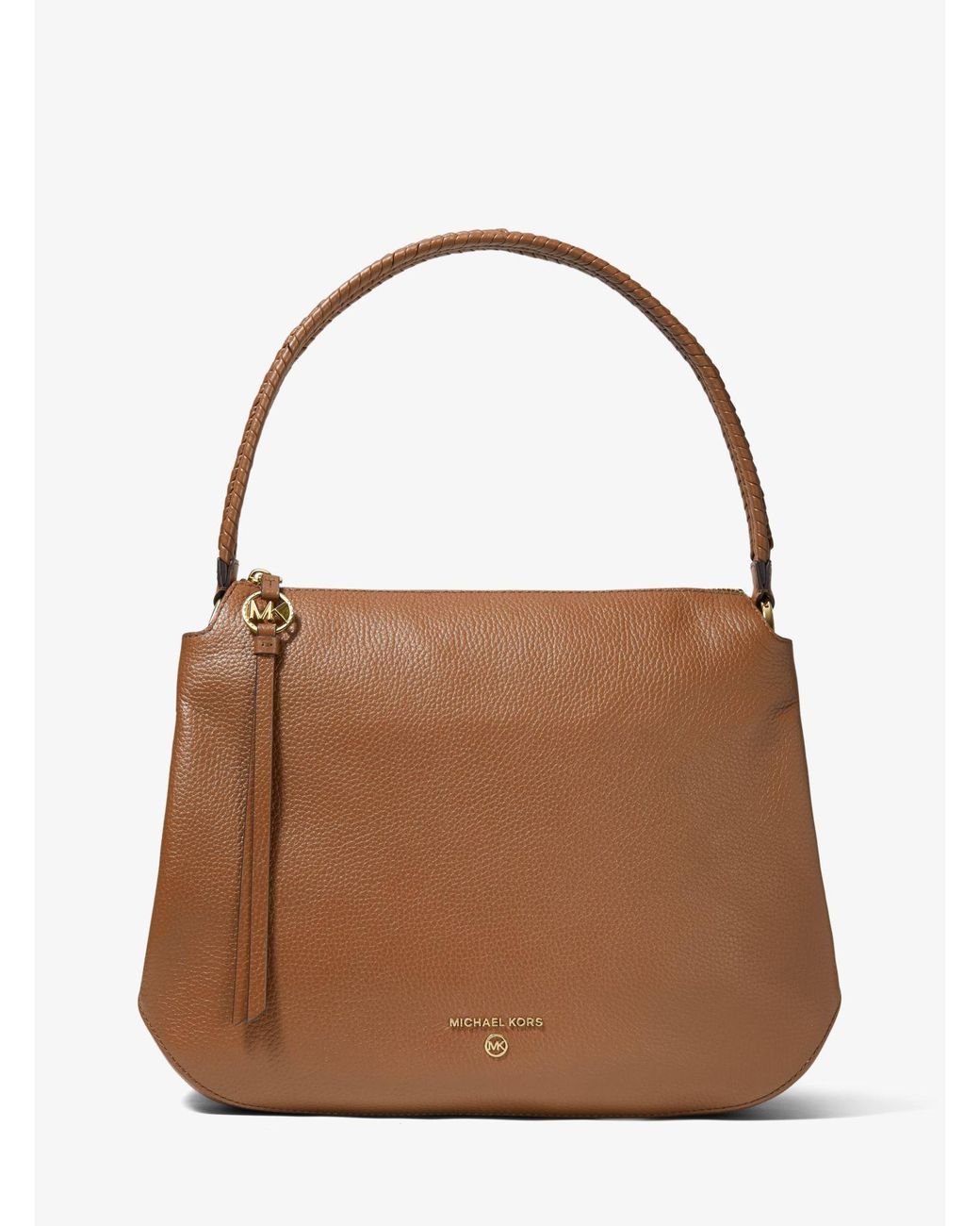 reese large pebbled leather shoulder bag