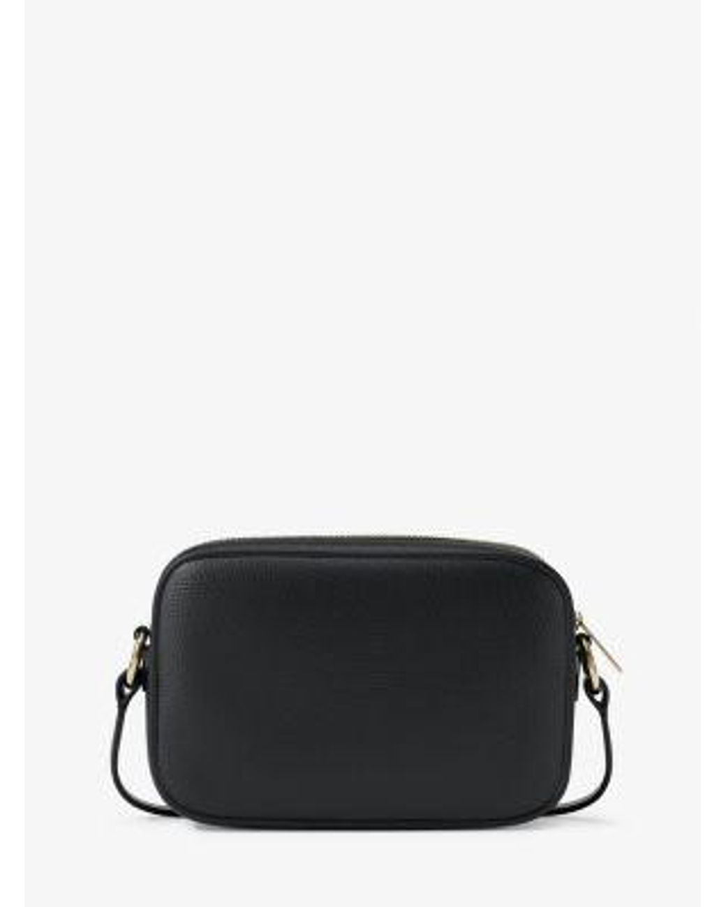 Michael Kors Black Jet Set Small Pebbled Leather Camera Crossbody Bag