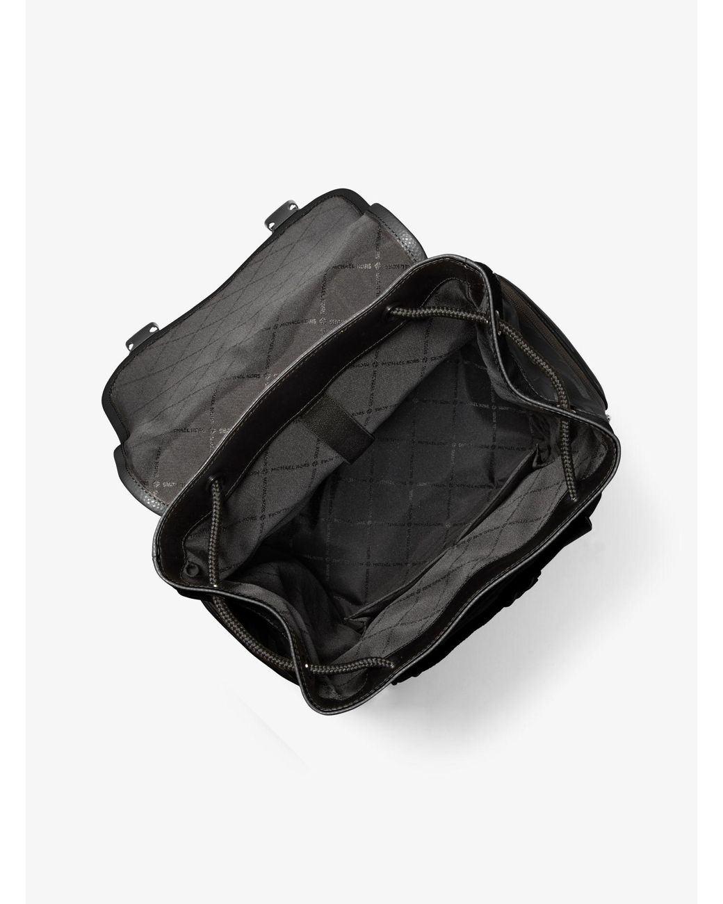 Michael Kors Kent Logo Jacquard Nylon Utility Backpack in Black for Men