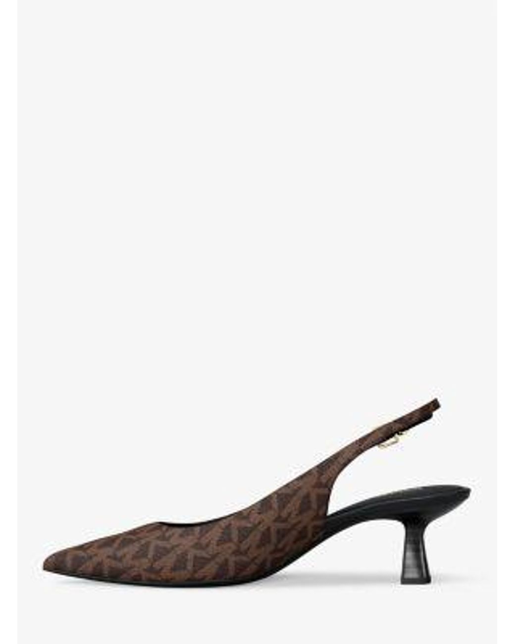 Michael Kors White Amali Signature Logo Pump