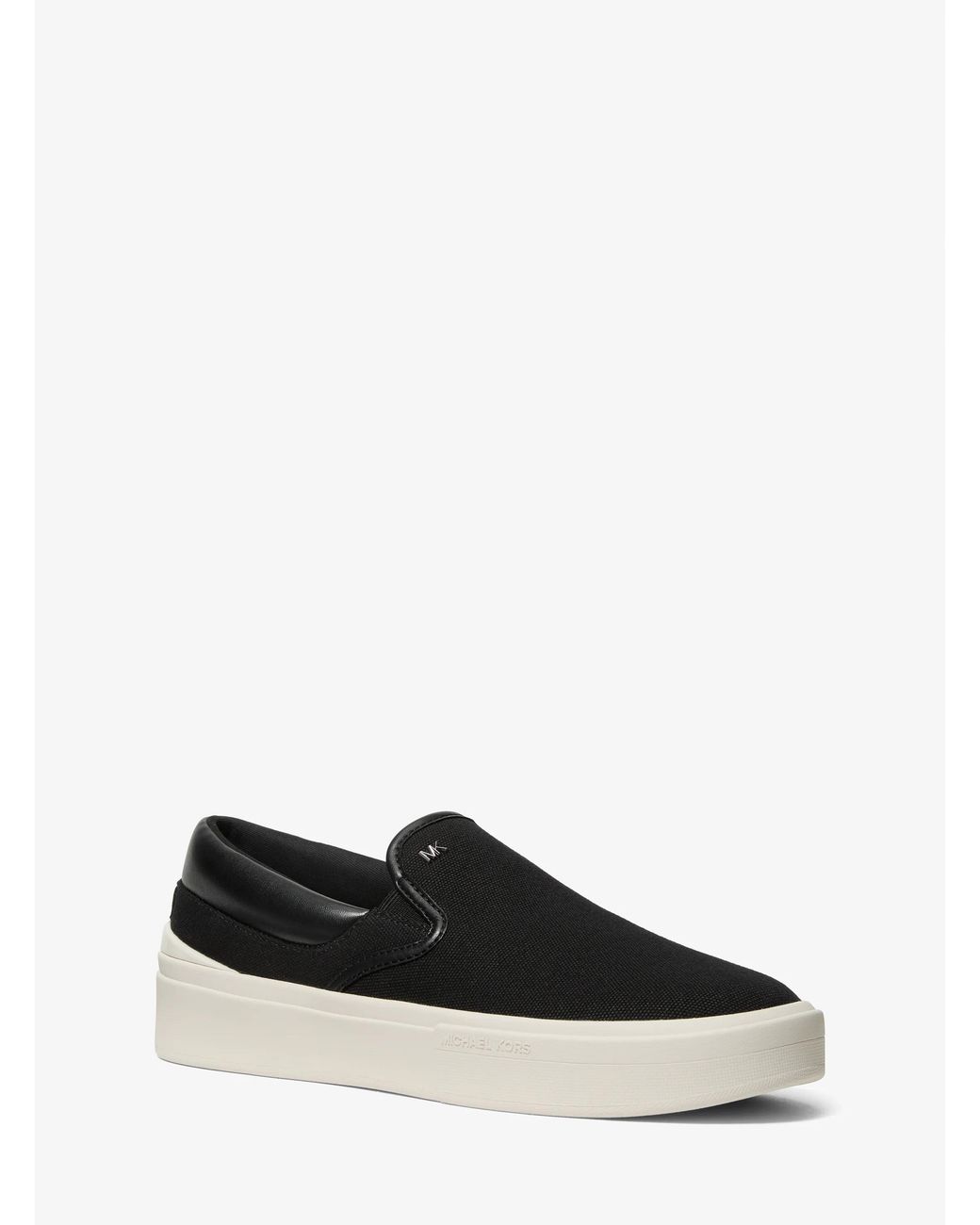 Michael Kors White Michael Kors Eddie Cotton Canvas Slip-On Sneaker for men