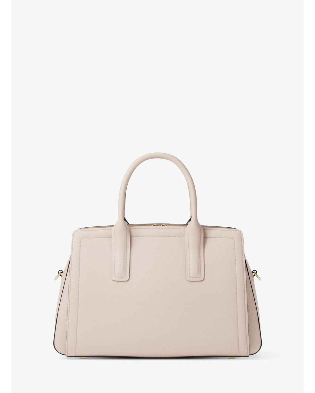 MICHAEL Michael Kors Natural Mk Laila Medium Leather Satchel