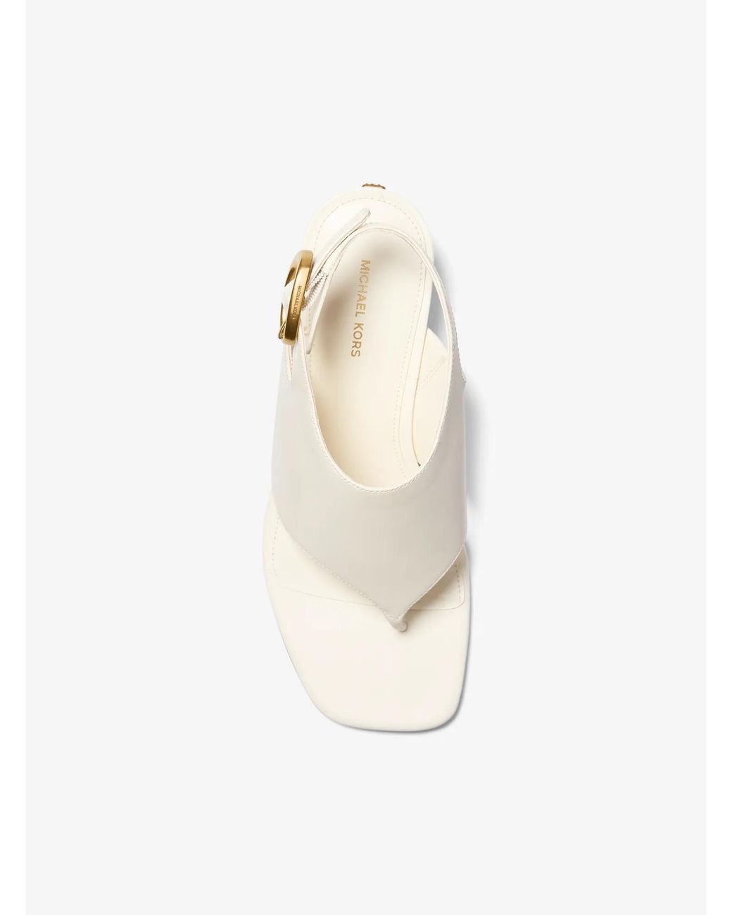 MICHAEL Michael Kors Natural Mk Kya Flex Leather Thong Sandal