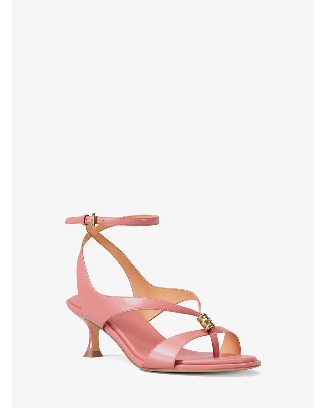 Michael Kors Pink Michael Kors Cherie Leather Sandal